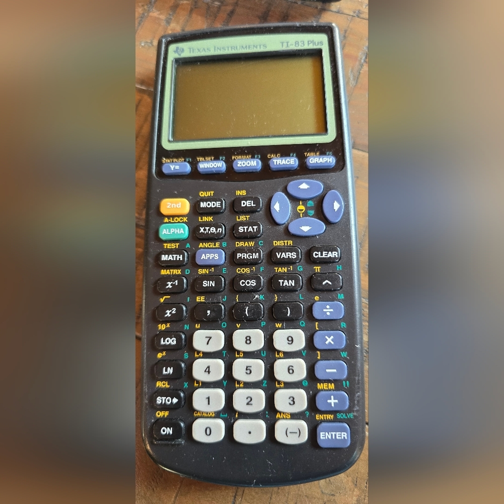 Texas Instruments TI-83 Plus Graphing Calculator - Grey See Video Of Working